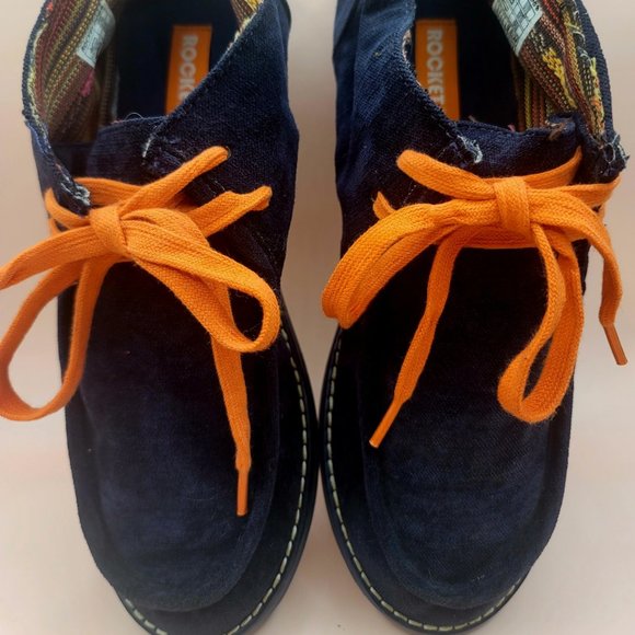 Rocket Dog Ankle Bootie Navy Blue Women's Size 8.5M - Picture 2 of 9